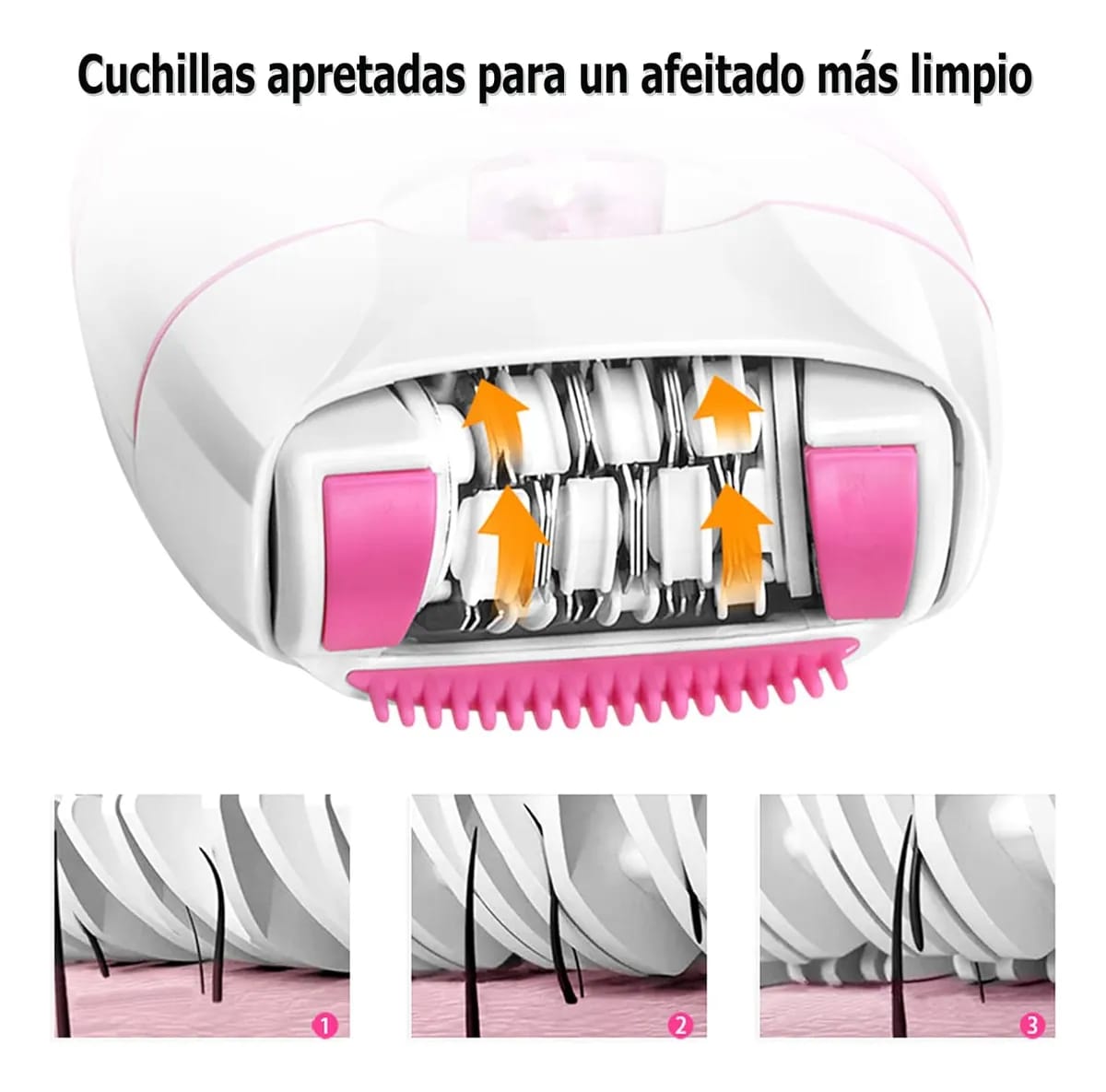 DEPILADORA CORPORAL RECARGABLE