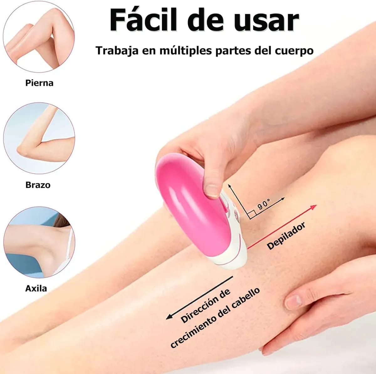 DEPILADORA CORPORAL RECARGABLE