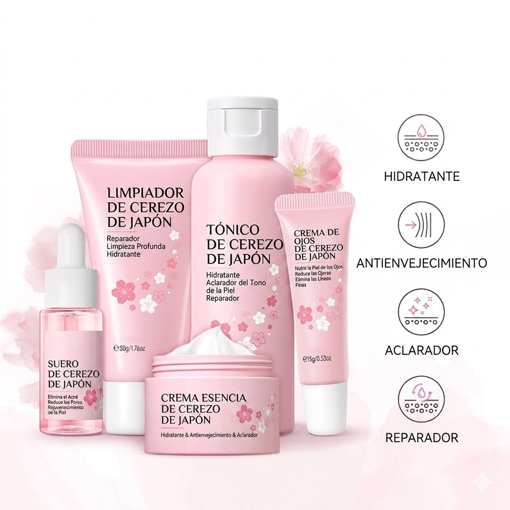 SET FACIAL SKINCARE LAIKOU JAPON SAKURA