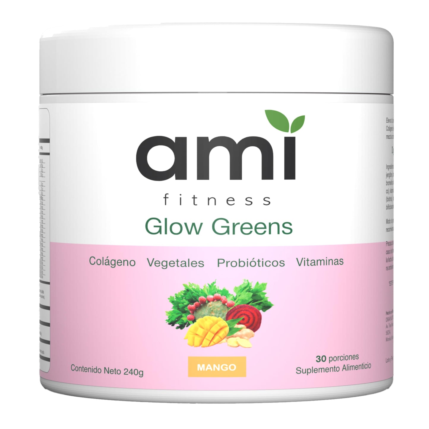 SUPLEMENTO AMI COLAGENO CON PROBIOTICOS SABOR MANGO